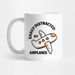 Easily Distracted By Airplanes Mug